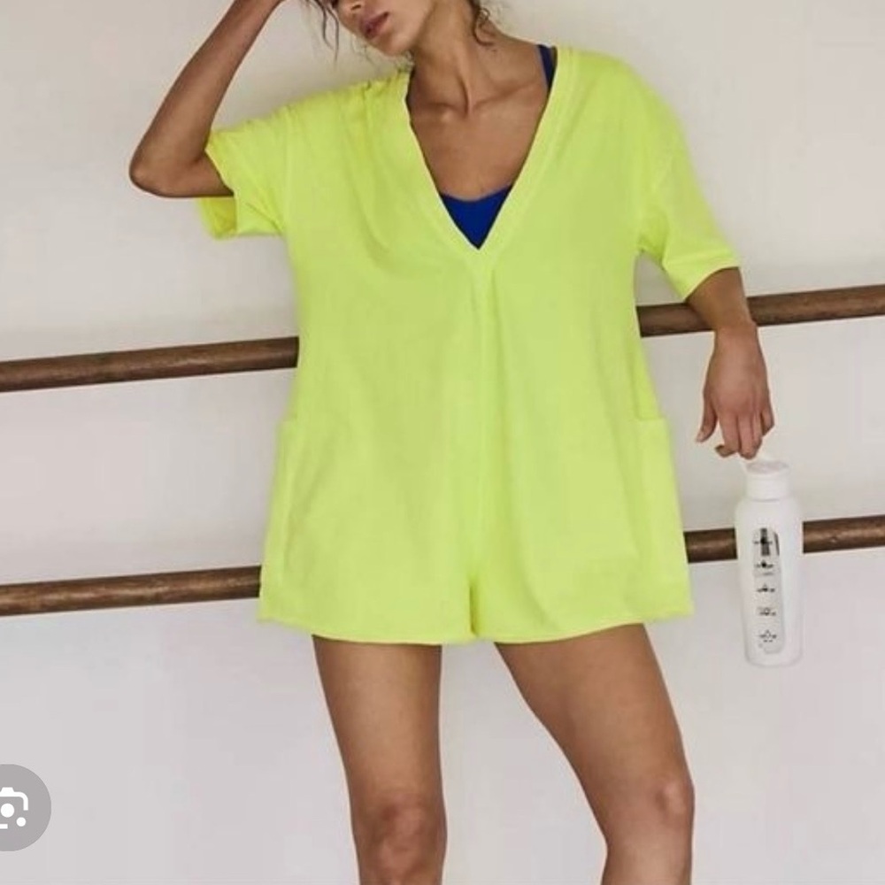 Free People Hot Shot Romper Tee